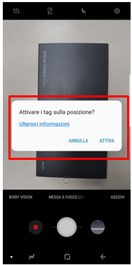 l'attivazione della posizione
