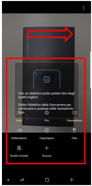 modalità d ripresa