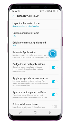 Clicca “Pulsante Applicazioni”