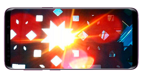 Riflessi o punti di luce accanto a una fonte luminosa