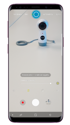 Attiva la fotocamera e seleziona “Fuoco Live”