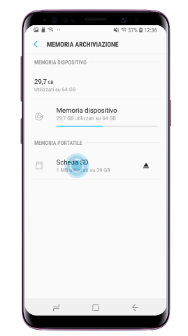 Clicca “Scheda SD”