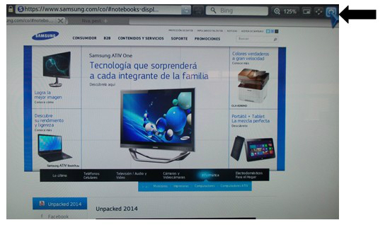 Configuración página inicial Web Browser