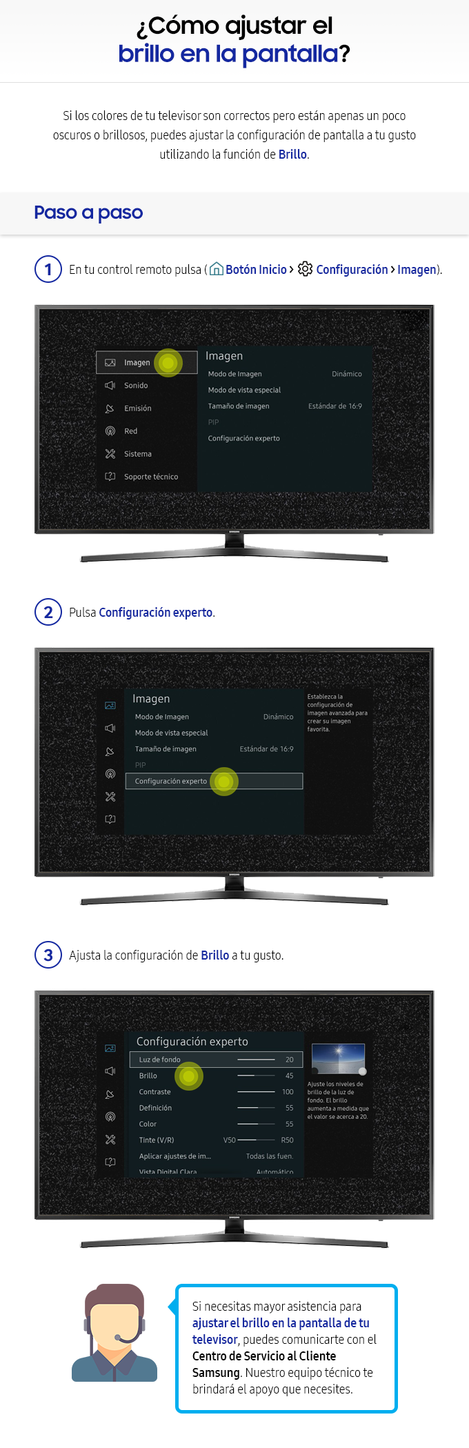 ¿Cómo ajustar el brillo en la pantalla de mi Smart TV?
