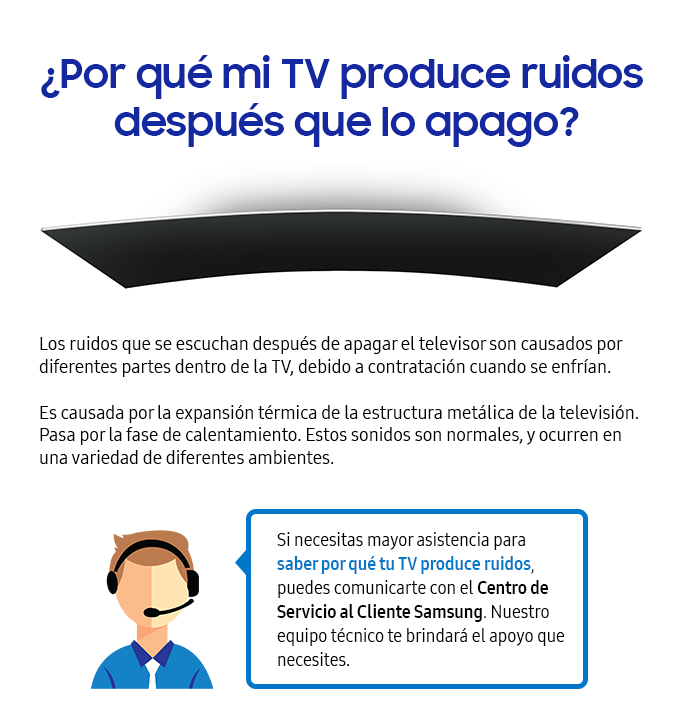 ¿Por qué mi televisor produce ruidos después que lo apago?