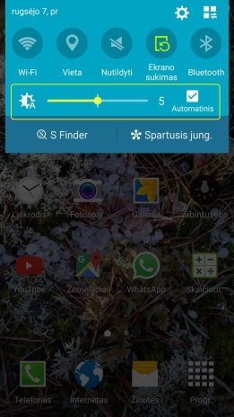 Ekrano apšvietimo ryškumas