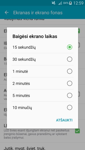 Ekrano užtemdymas