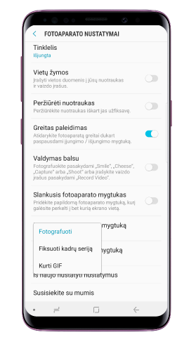 Pasirinkite veiksmą