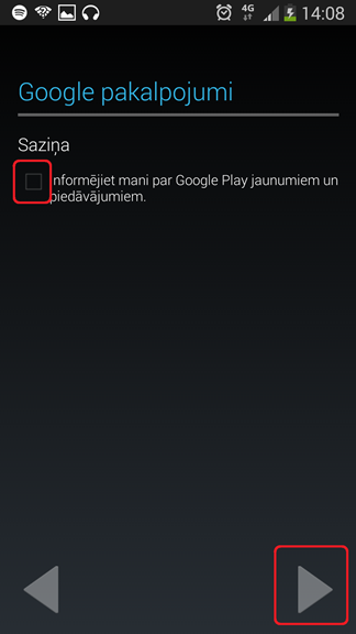 Norādiet, vai vēlaties saņemt paziņojumus par Google Play jaunumiem