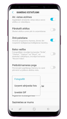 Izvēlies darbību