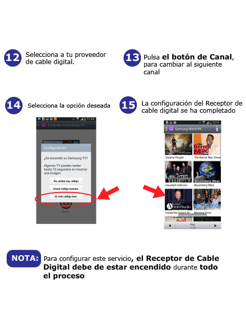 ¿Cómo puedo configurar la aplicación WatchON?