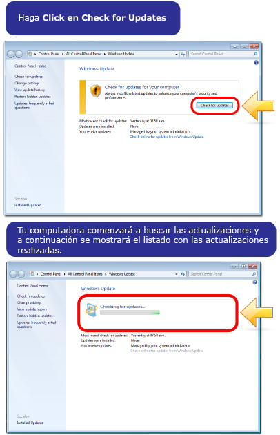 ¿Cómo puedo saber que actualizaciones tengo en mi Computadora?