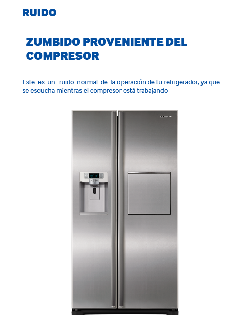 Mi refrigerador tiene un zumbido proveniente del compresor