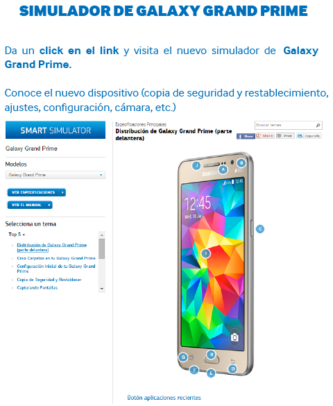 Simulador Galaxy Grand Prime