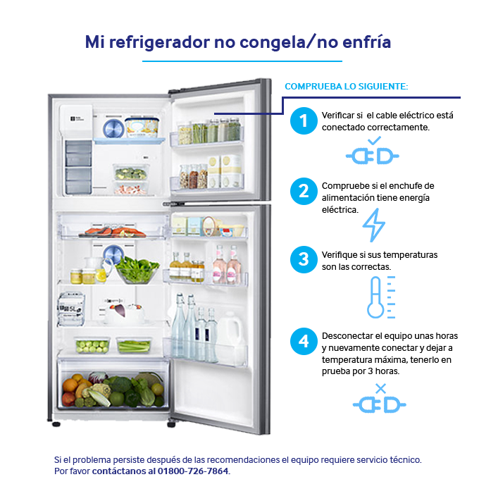 Mi refrigerador no congela | no enfría