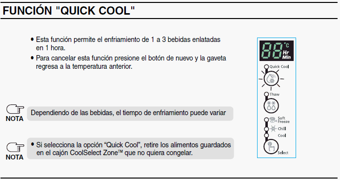 ¿Qué es el Cool Select Zone?