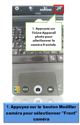Camera Frontale....Photos prises....Faible Qualité