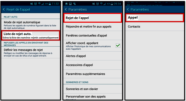 Comment bloquer certains appels entrants sur mon Smartphone?
