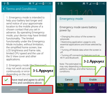 Qu’est-ce que le mode d'urgence et comment puis-je l'utilise sur mon Galaxy A3?