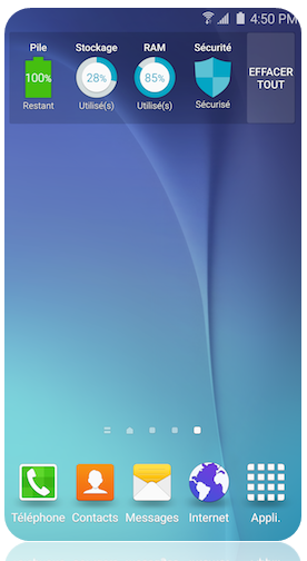 Comment utiliser l'application Smart Manager sur mon Samsung Galaxy s6 Edge?