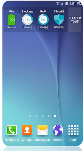 Comment utiliser l'application Smart Manager sur mon Samsung Galaxy s6 Edge?