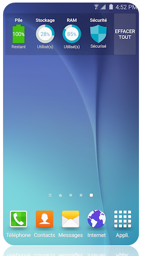 Comment utiliser l'application Smart Manager sur mon Samsung Galaxy s6 Edge?