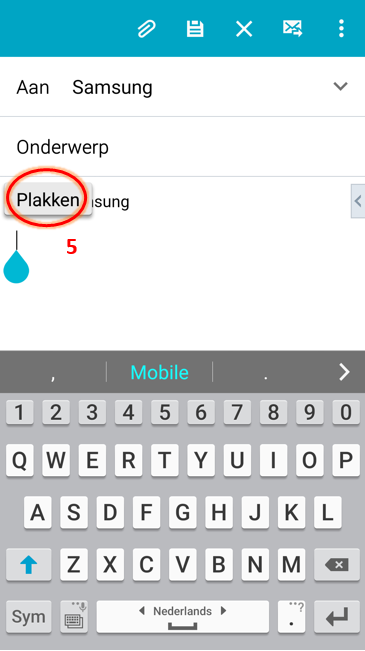 Comment puis-je couper/copier et coller du texte sur mon téléphone ?