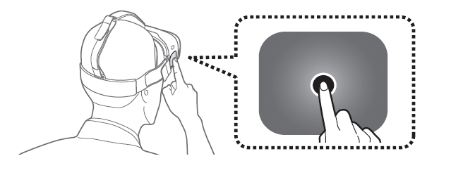 Comment puis-je utiliser le pave tactile sur le Gear VR