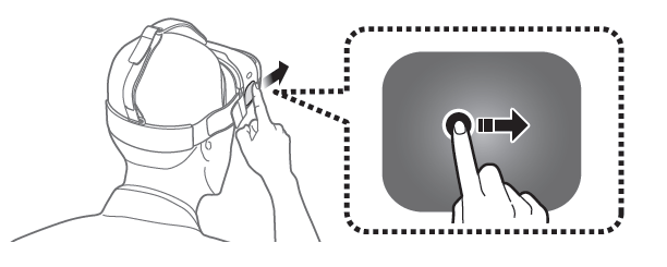 Comment puis-je utiliser le pave tactile sur le Gear VR