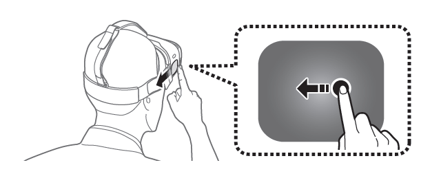 Comment puis-je utiliser le pave tactile sur le Gear VR