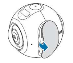 Comment puis-je installer une carte SD sur ma Samsung Gear 360 ?