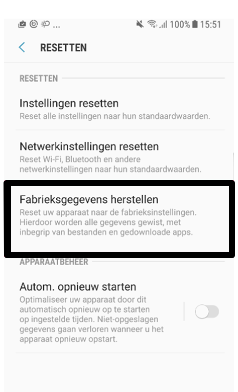 Comment réinitialiser mon smartphone/tablette ou restaurer les paramètres d’usine ?