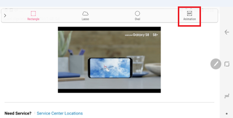 Hoe maak ik een GIF met Slim selecteren op de Galaxy Note8?