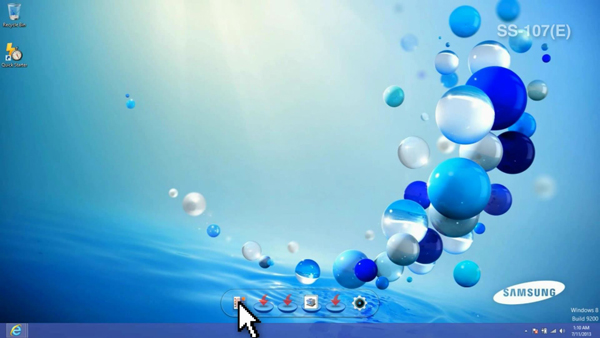 Click Start menu icon in the left corner of Quick Starter