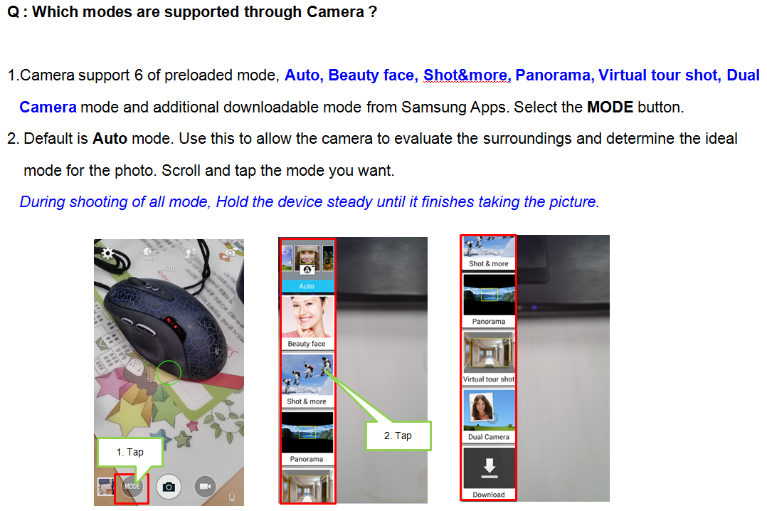 galaxy s5 improved camera how to use the shot more camera mode samsung support nz