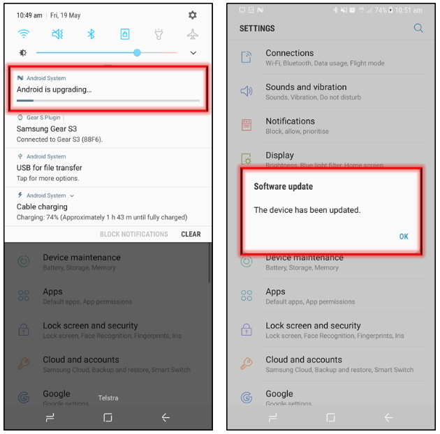 Galaxy S8 How to Perform a Software Update Samsung Support NZ
