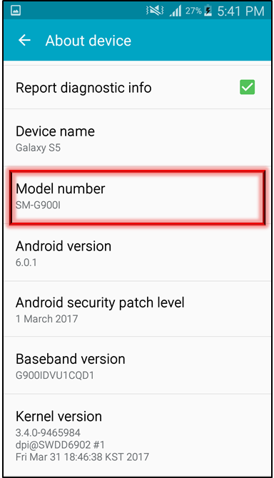 How to find model number of your phone?