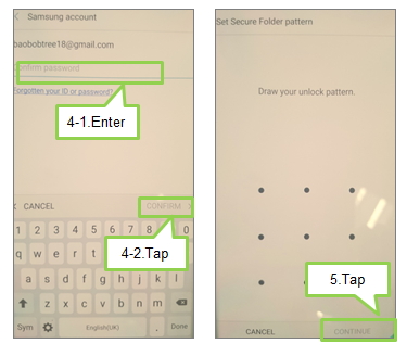 Galaxy J5/J7 2017: Secure Folder > How to reset my lock for Secure Folder?