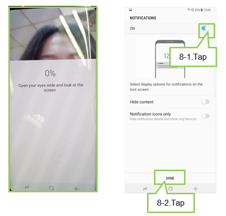 Galaxy Note 8: How to register Iris for Iris recognition on lock screen?
