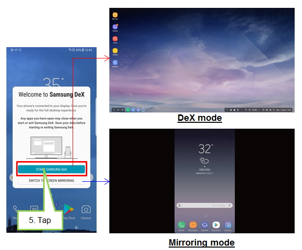 Galaxy Note 8: How to use Samsung DeX feature?