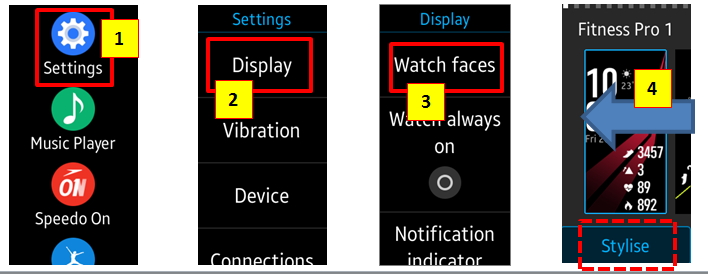 Gear Fit2 Pro: How to change the watch style on Gear Fit2 Pro?