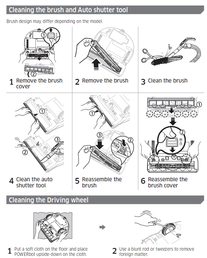 Cleaning and maintaining guide