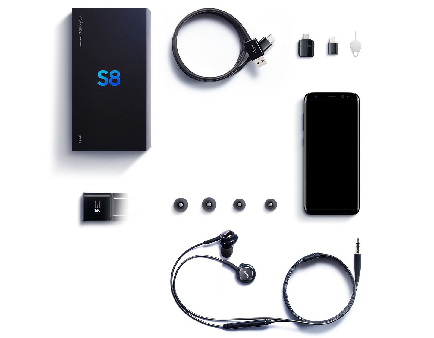 ¿Que viene en la caja del Galaxy S8?