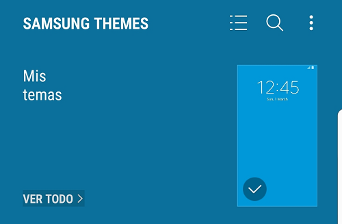¿Cómo administro temas en mi Samsung Galaxy?
