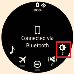 Bagaimana cara mengatur kecerahan / brightness dengan cepat pada Gear S3?