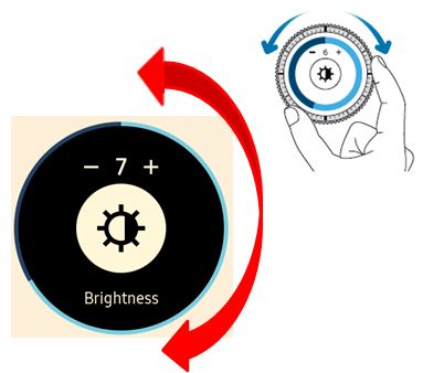 Bagaimana cara mengatur kecerahan / brightness dengan cepat pada Gear S3?
