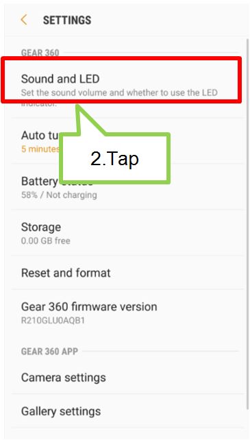 Can I disable the shooting sound of Samsung Gear 360 (2017)?