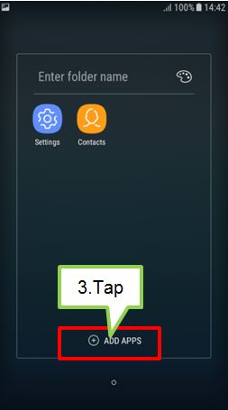 I want to create folders for some applications on my Galaxy J7 Pro. How can I do it?