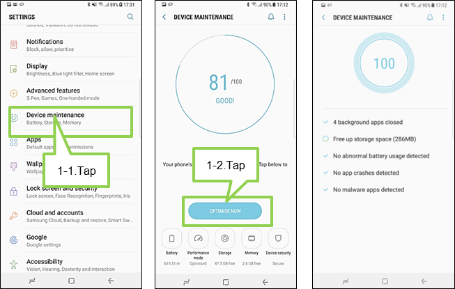Galaxy Note8 battery usage time seems to be shorter than the previous devices.