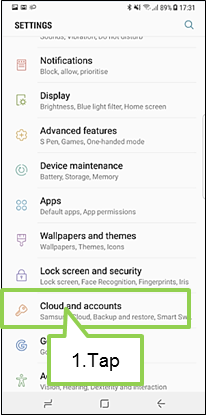 Galaxy Note 8 :How do I backup my device data on external storage?